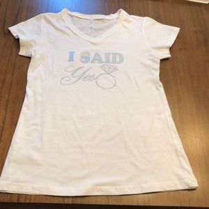T-Shirt for the Bride-To-Be - size large